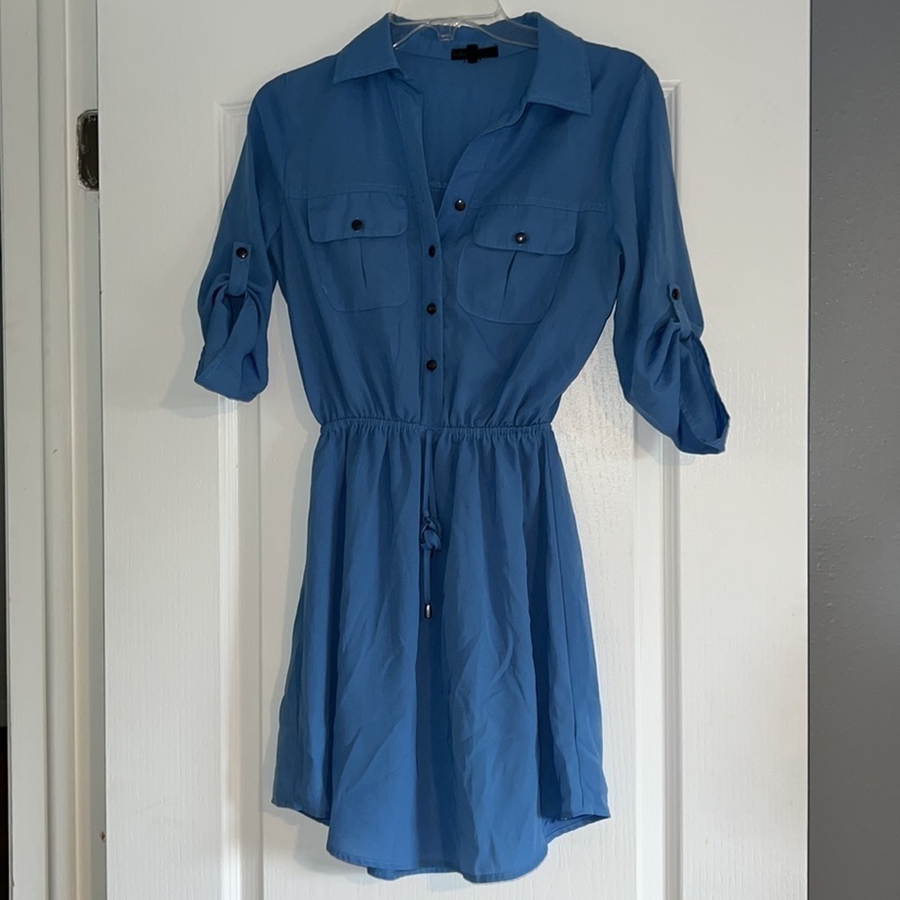 Lightweight casual or dressy light blue dress size XS - Picture 3 of 7